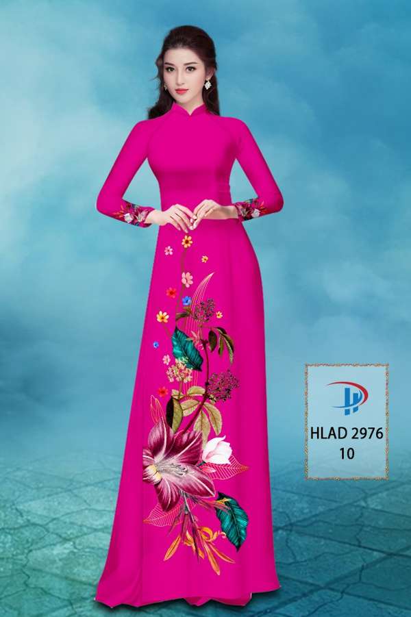 Vải Áo Dài Hoa In 3D AD HLAD2976 67